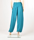 Pantalon Smock turquoise