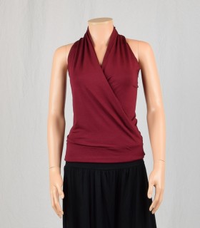 Cœur croisé bordeau