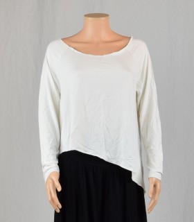 Blouse asymétrique blanc